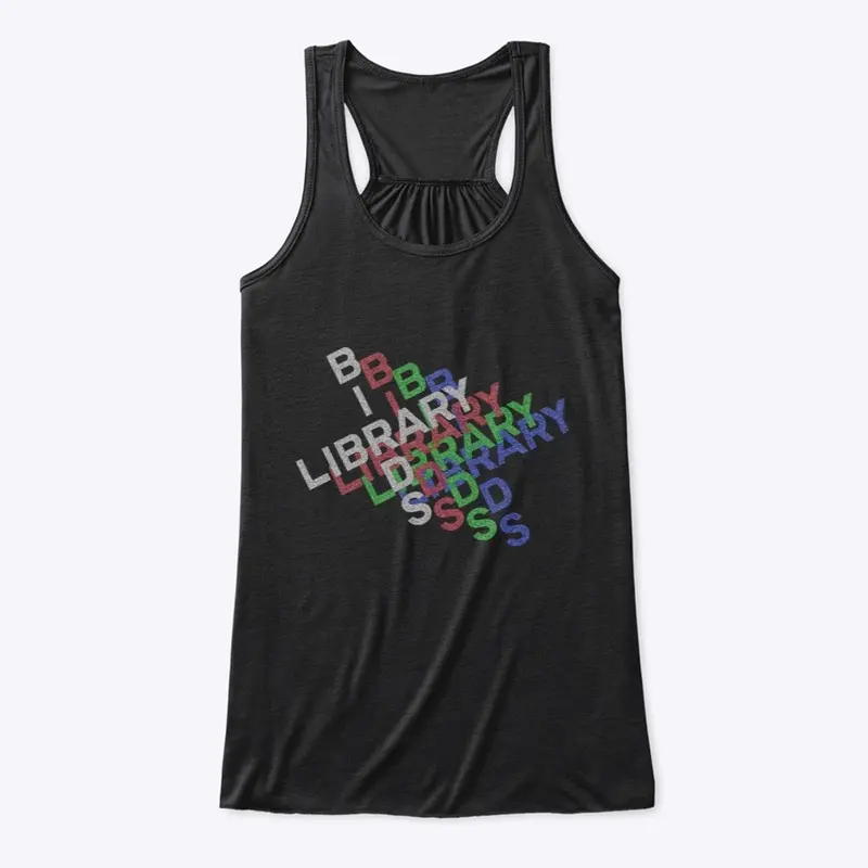 RGB text tilt tee